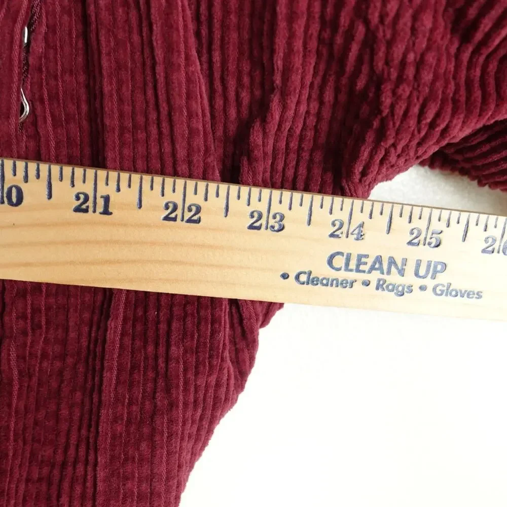 Free People Jacket Womens‎ SZ L Slouchy Dolman Moto Corduroy Boho 70's Grunge